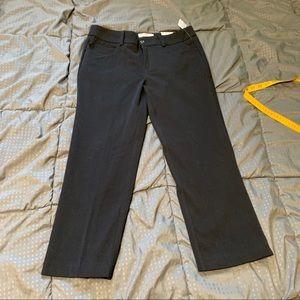 Christopher & banks black slim fit capris 4 NWT